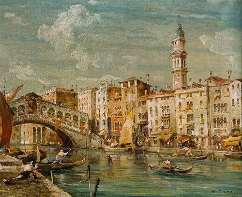 "Venezia, il Ponte di Rialto sul Canal Grande"